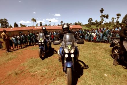 Moto Tènèrè Yamaha bambini Africa